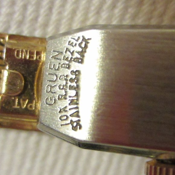 Gruen Percision Diamante Gold Plated Wrist Watch Hand Winds Kreisler USA main image 13
